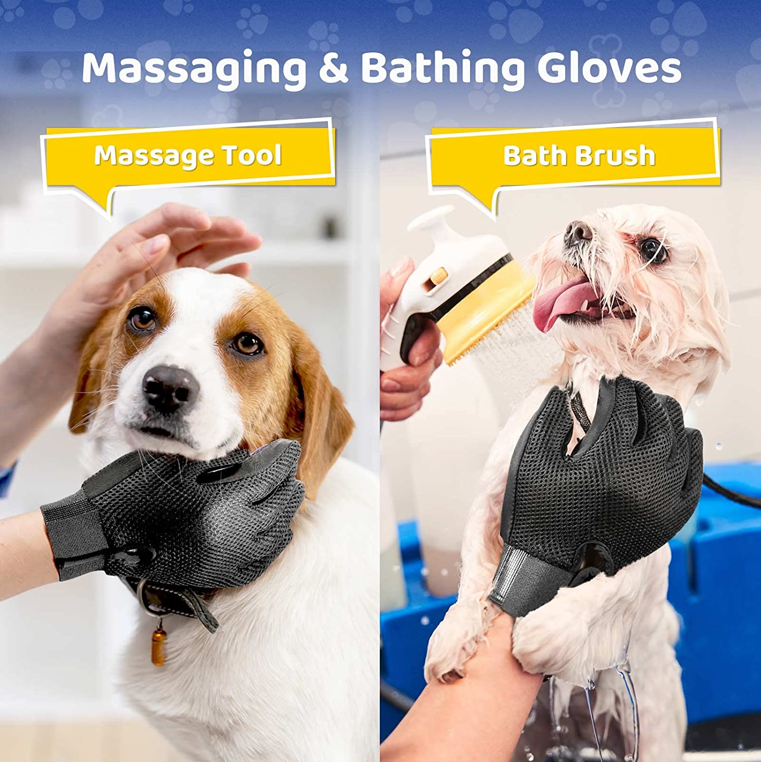 Trimcord Gant de Toilettage pour Animaux