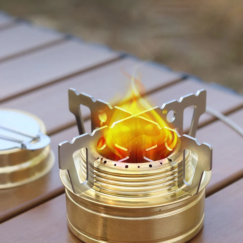 Mini Réchaud de Camping Portable en Alliage