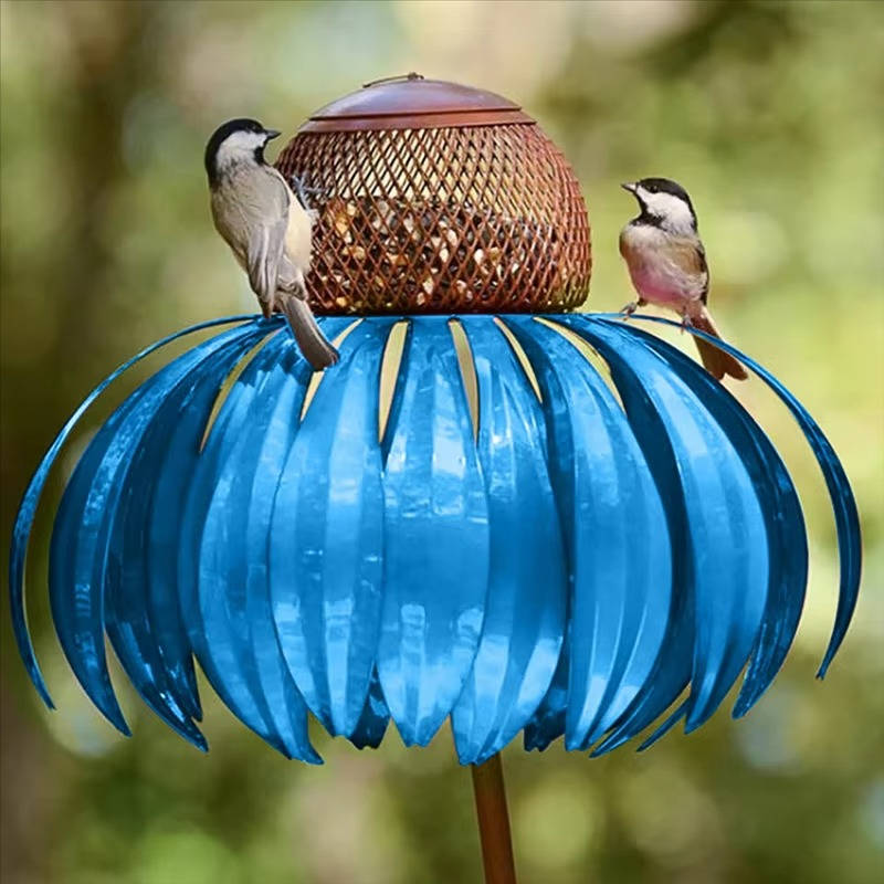 Mangeoire à Oiseaux Fleurie d'Extérieur