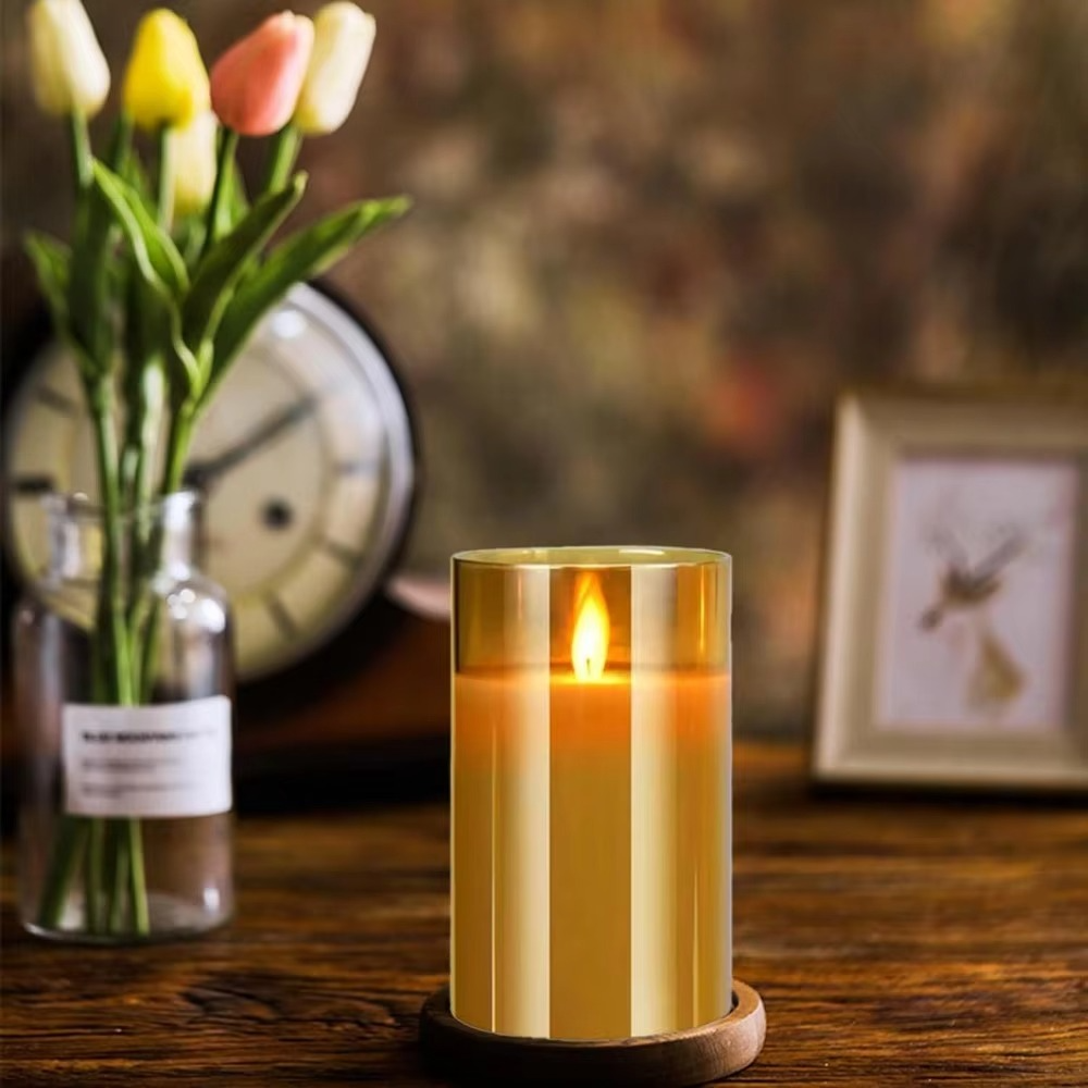 Bougies sans flamme réalistes avec télécommande