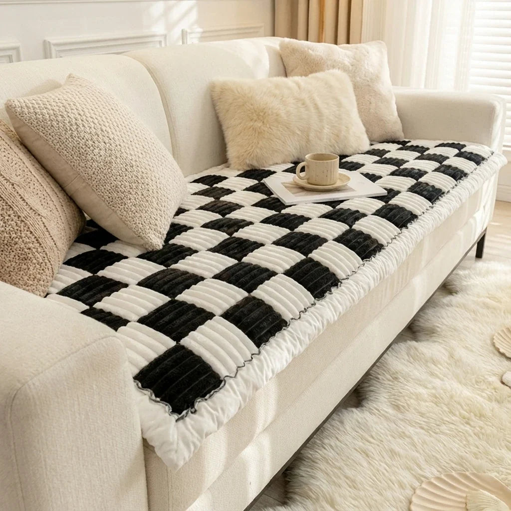 Quilted Patchwork Sofa Protector and Pet Mat