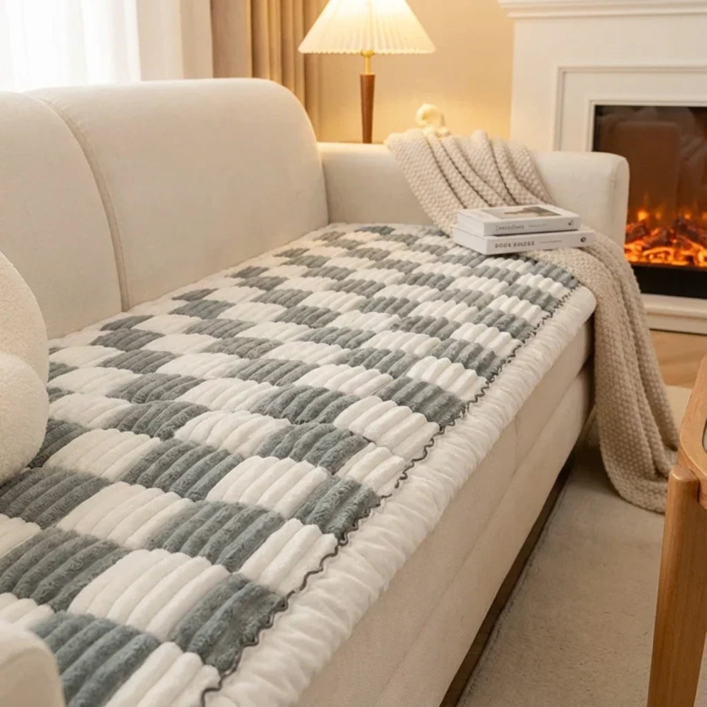 Quilted Patchwork Sofa Protector and Pet Mat