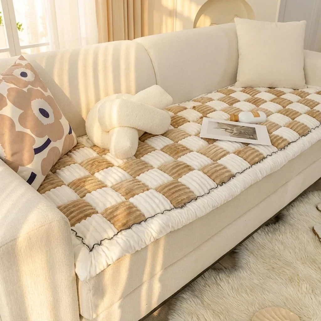 Quilted Patchwork Sofa Protector and Pet Mat