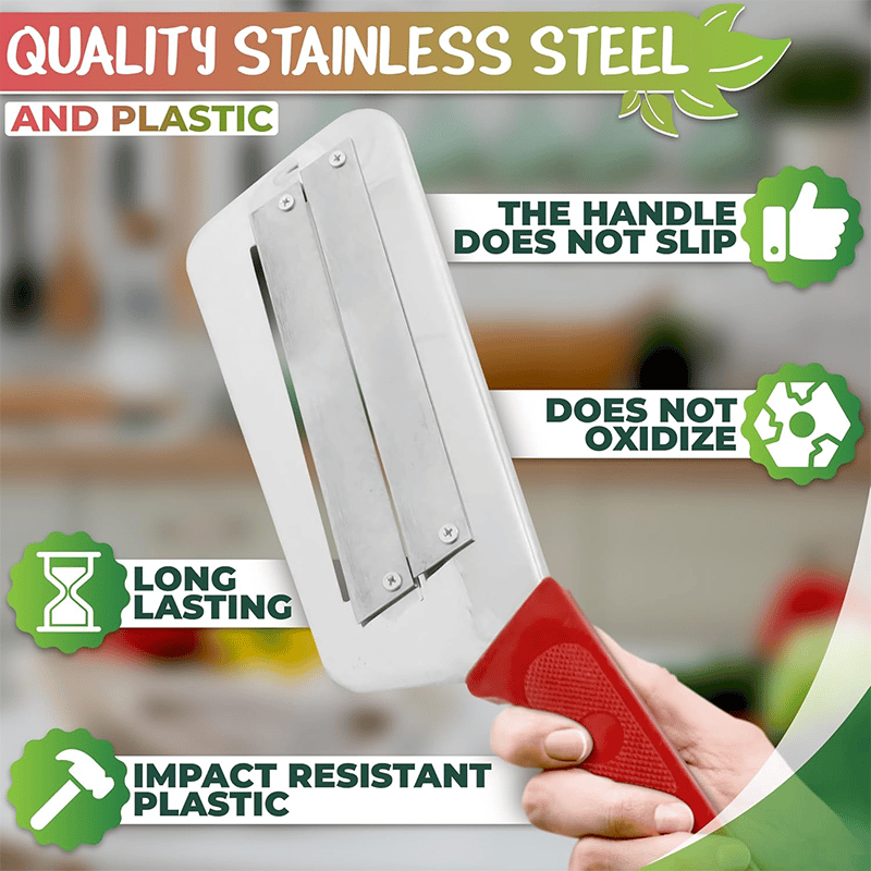 Stainless Steel Cabbage Shredder Knife, Double Blade
