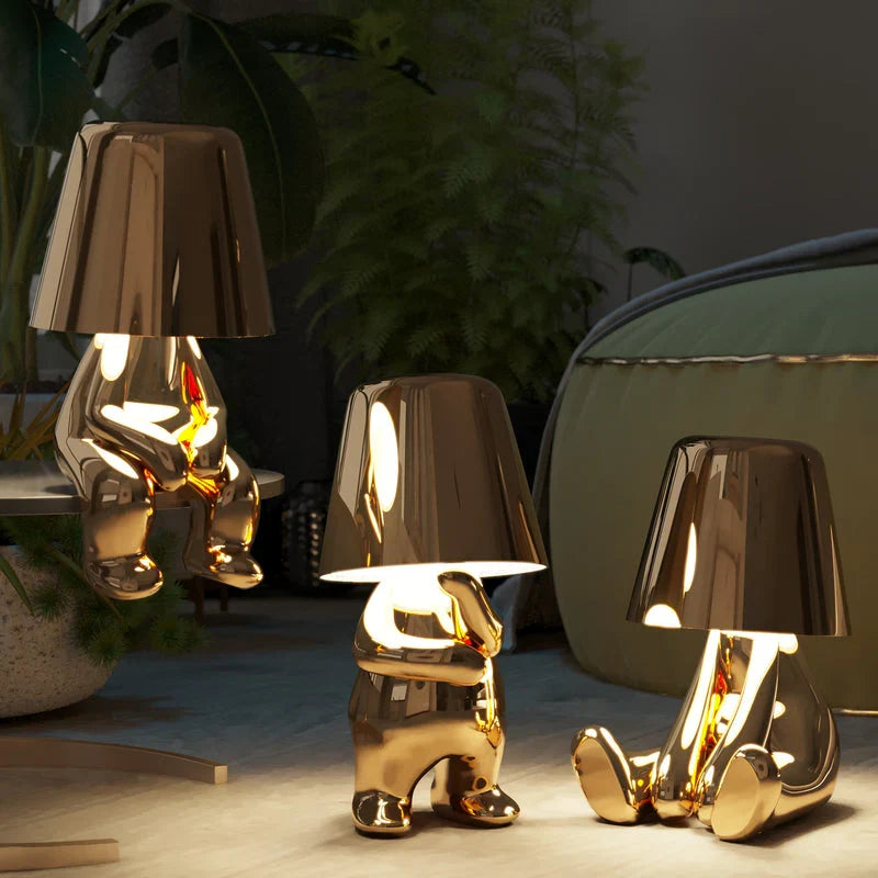 Lampe figurine décorative sans fil, tactile