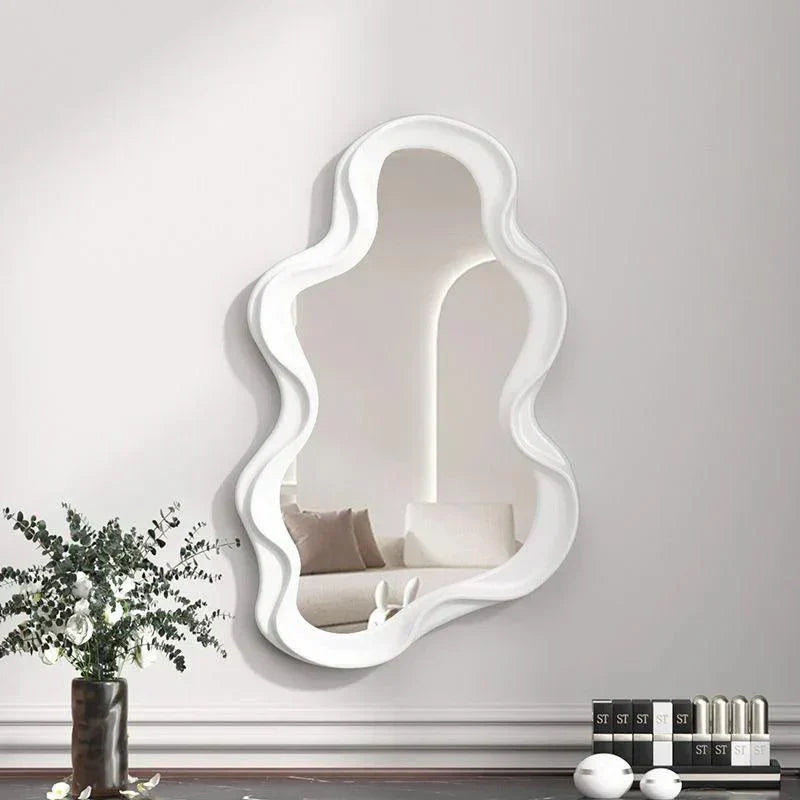Miroir en forme de nuage, design moderne, 26 × 41 cm