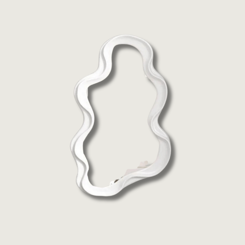 Miroir en forme de nuage, design moderne, 26 × 41 cm