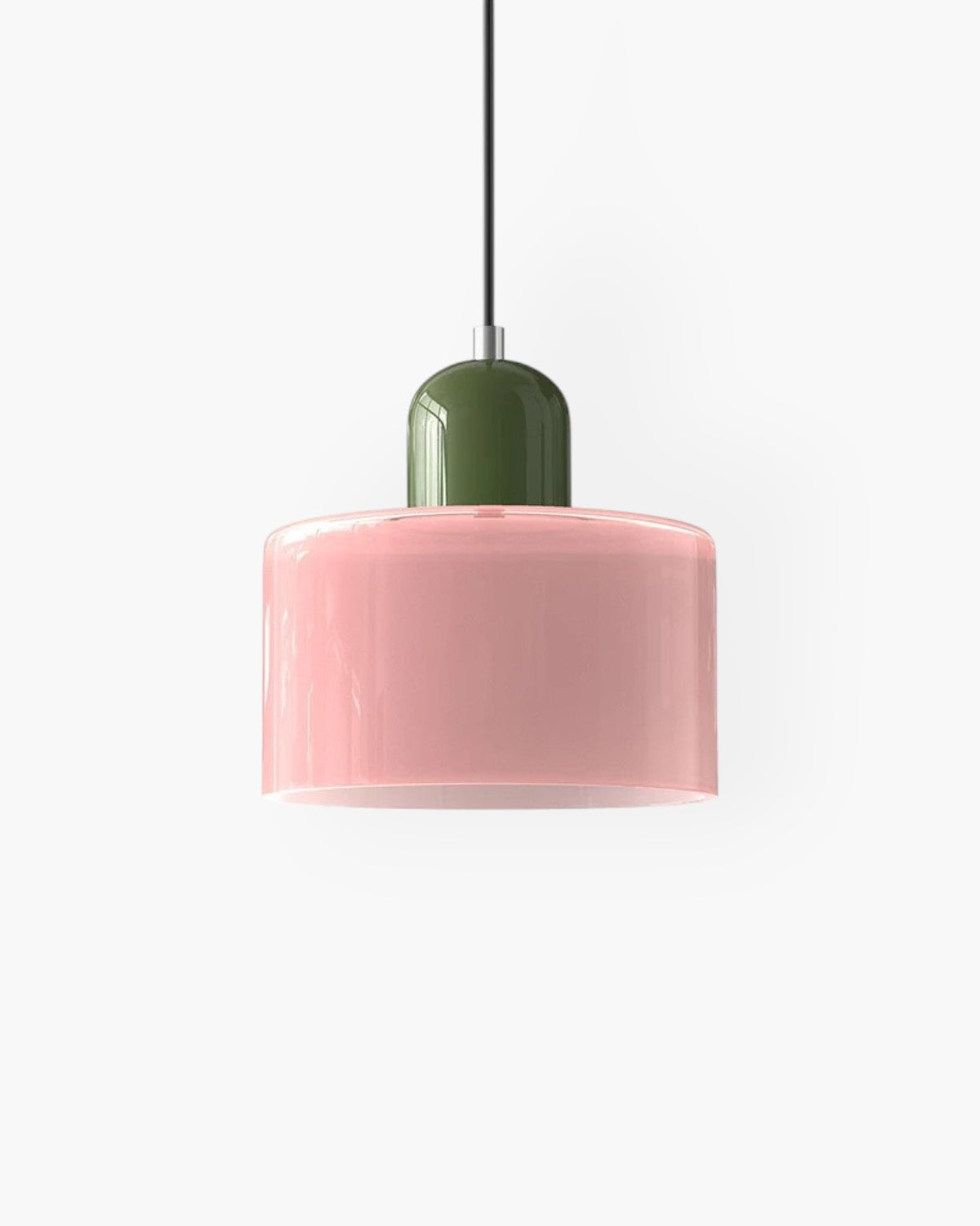 Petite suspension en verre coloré, 15 cm