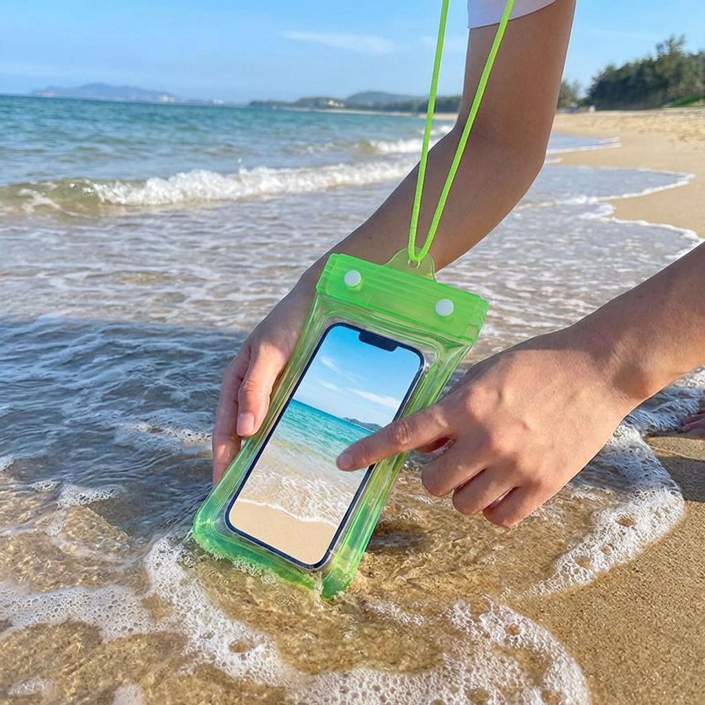 Clear Waterproof Phone Pouch with Shoulder Strap