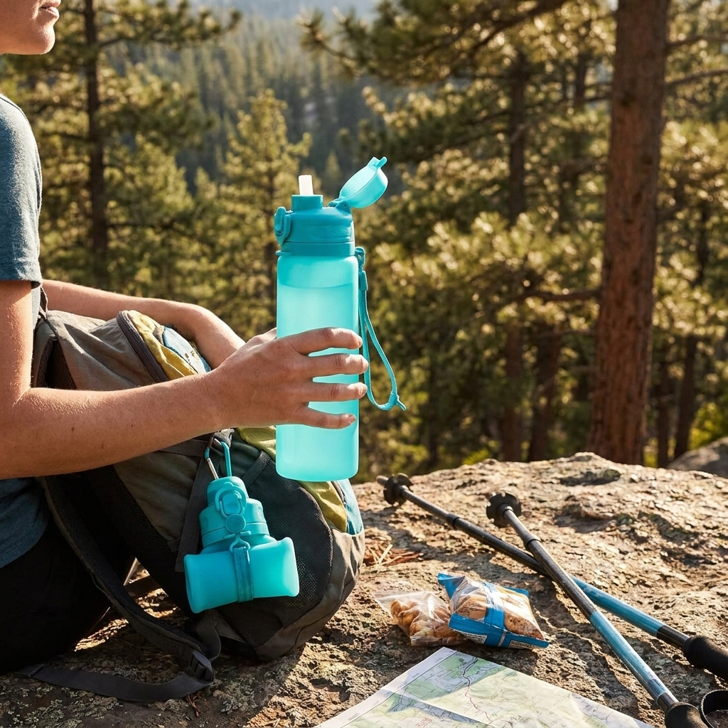 FlexiHydrate – Gourde Silicone Pliable 600ml