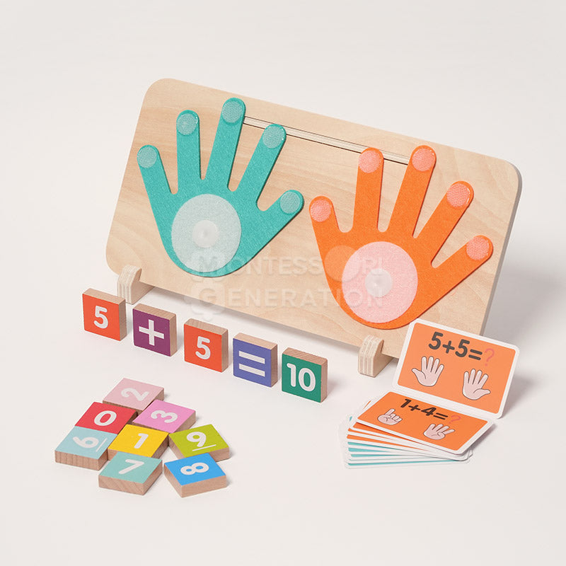 Wooden Finger Counting Math Game, Ages 3+