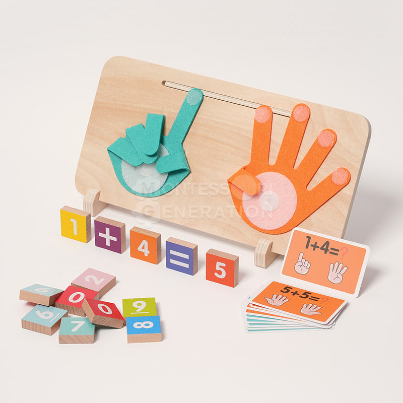 Wooden Finger Counting Math Game, Ages 3+