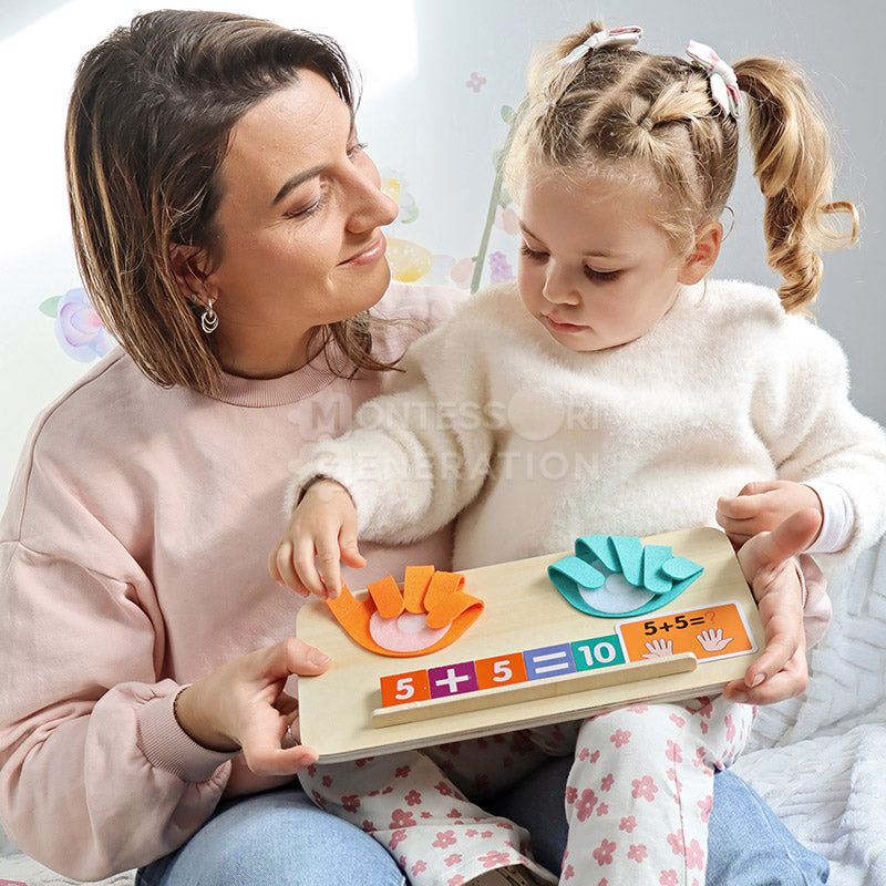 Wooden Finger Counting Math Game, Ages 3+
