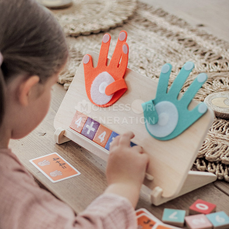 Wooden Finger Counting Math Game, Ages 3+