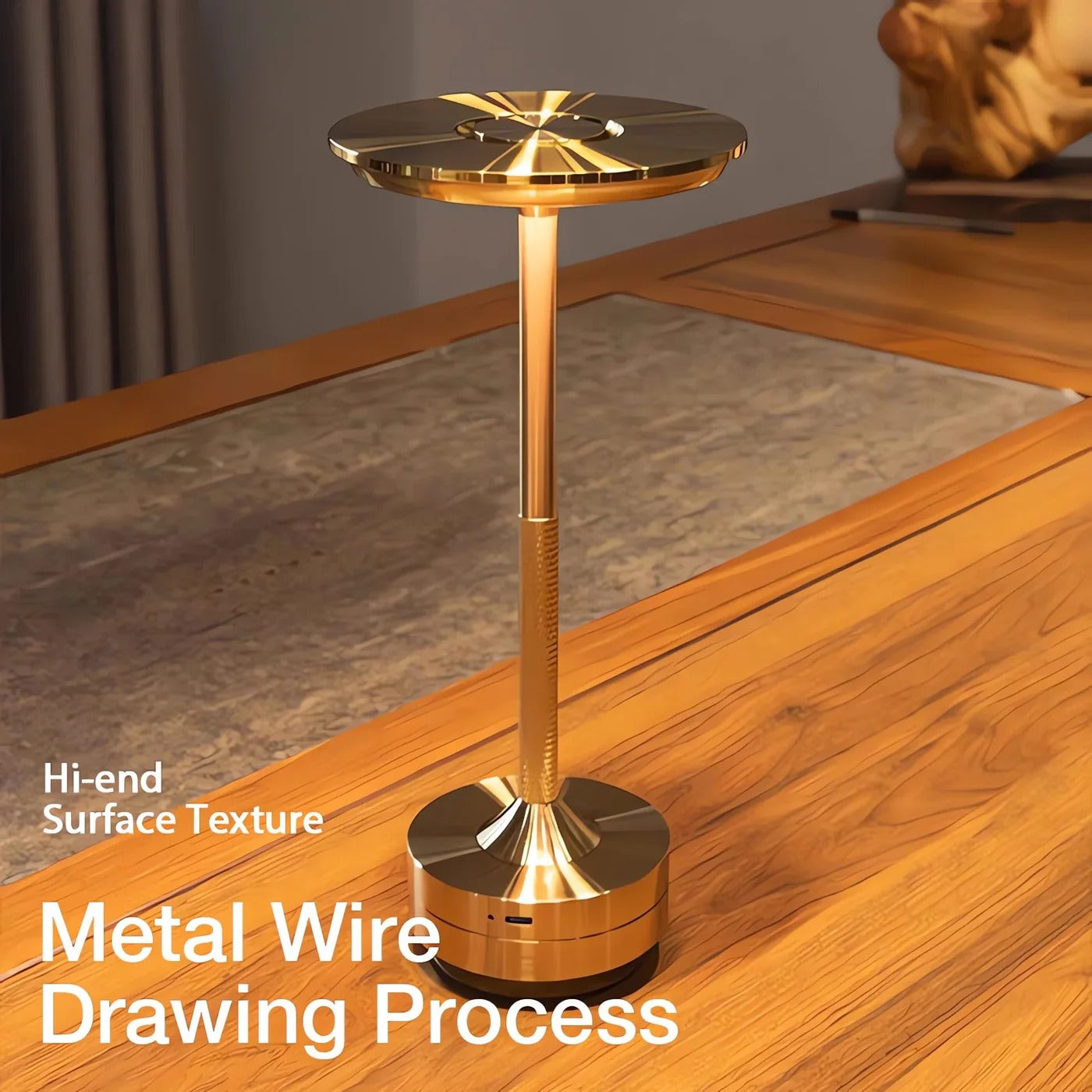 Lampe de table sans fil tactile design nordique