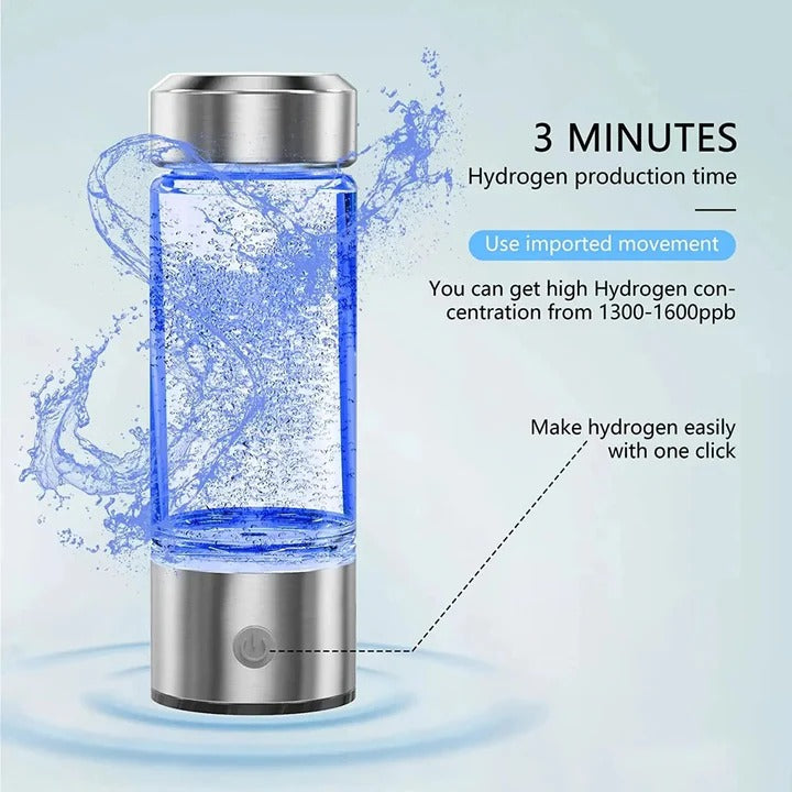 Bouteille a hydrogene avec electrolyse integree