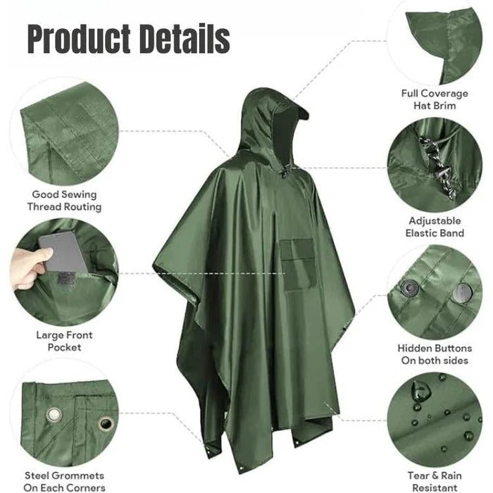 Poncho de Pluie pour Extérieur