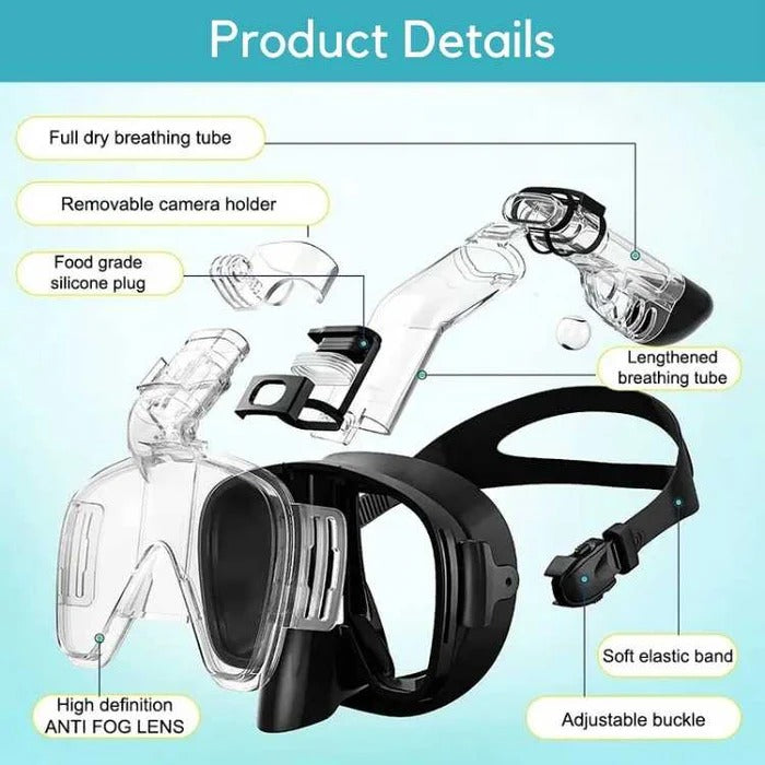 Masque de Snorkeling avec Système Anti-Buée