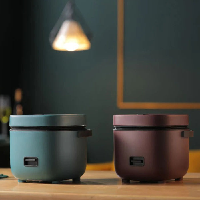 Mini Rice Cooker with Steamer Tray