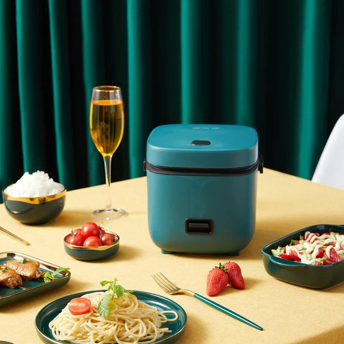 Mini Rice Cooker with Steamer Tray