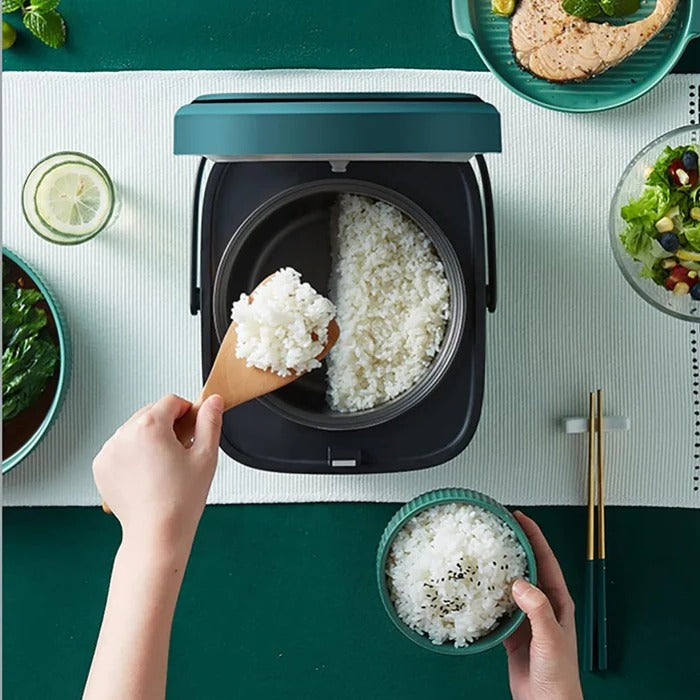 Mini Rice Cooker with Steamer Tray