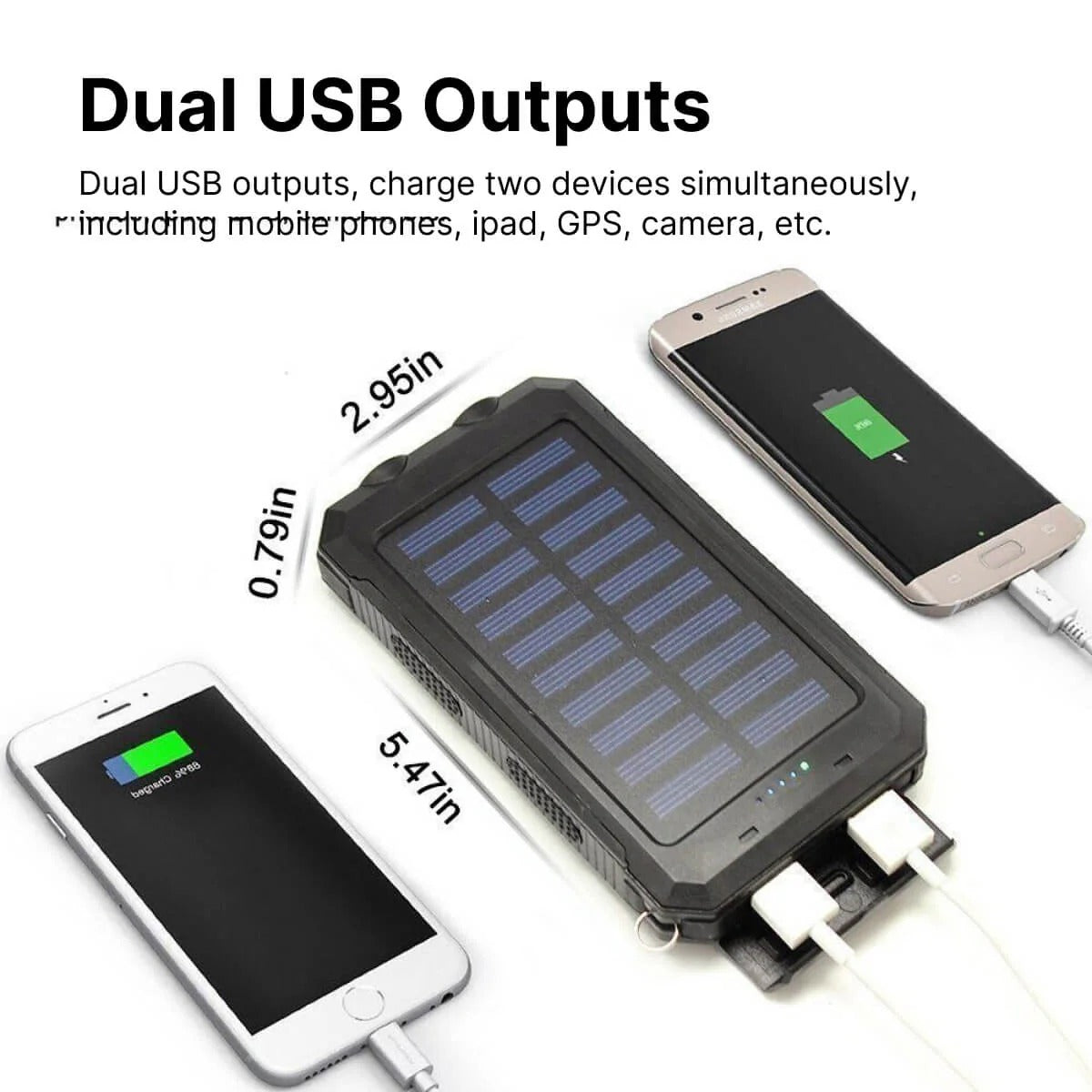 Batterie Externe Solaire Étanche