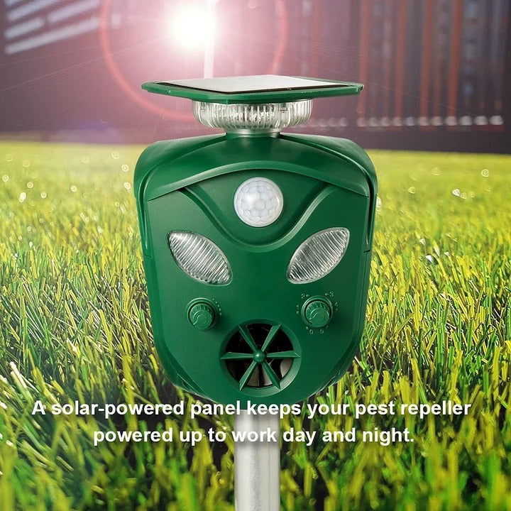 Répulsif Animaux Solaire Ultrasonique 360°