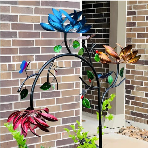 Éolienne Décorative Fleur d'Été Colorée
