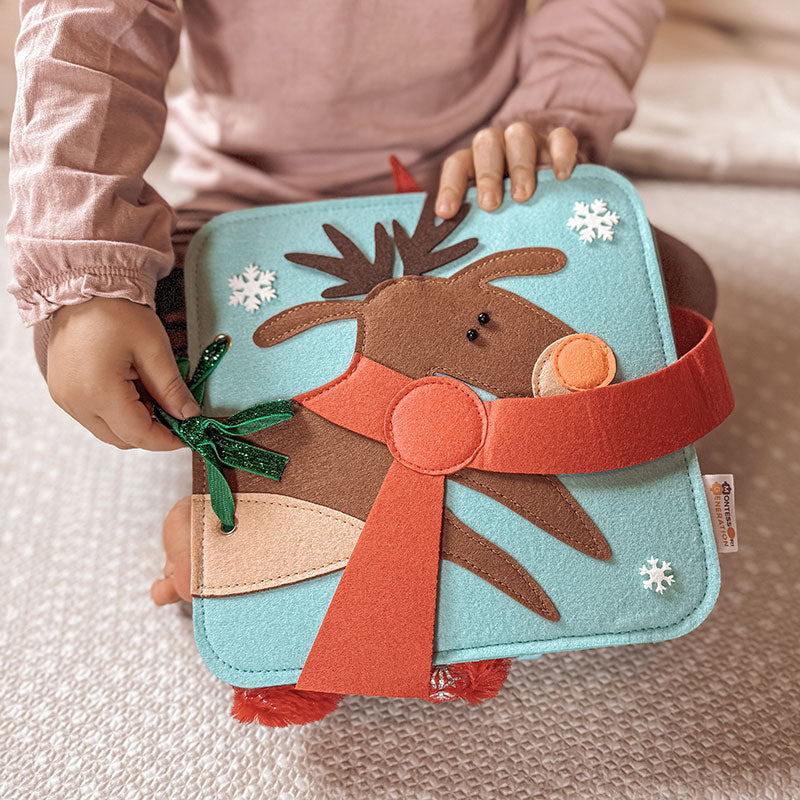 Christmas Reindeer Felt Activity Book, Ages 3+