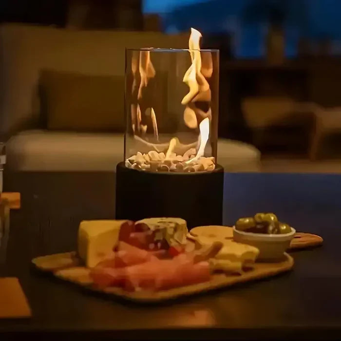 GlowLuxe - Lanterne à Flamme de Table