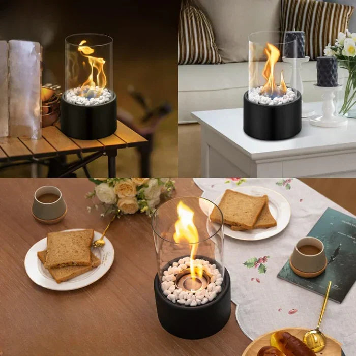 GlowLuxe - Lanterne à Flamme de Table