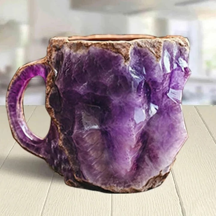 Mugs effet cristal aux teintes minerales