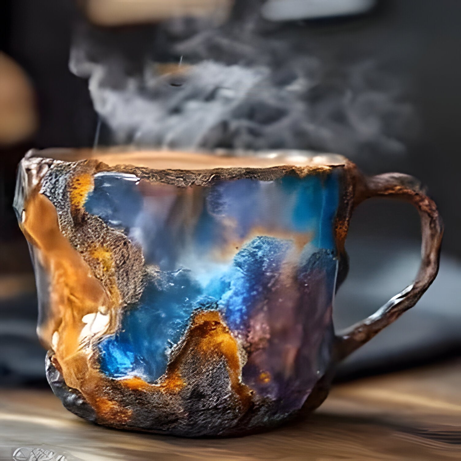 Mugs effet cristal aux teintes minerales