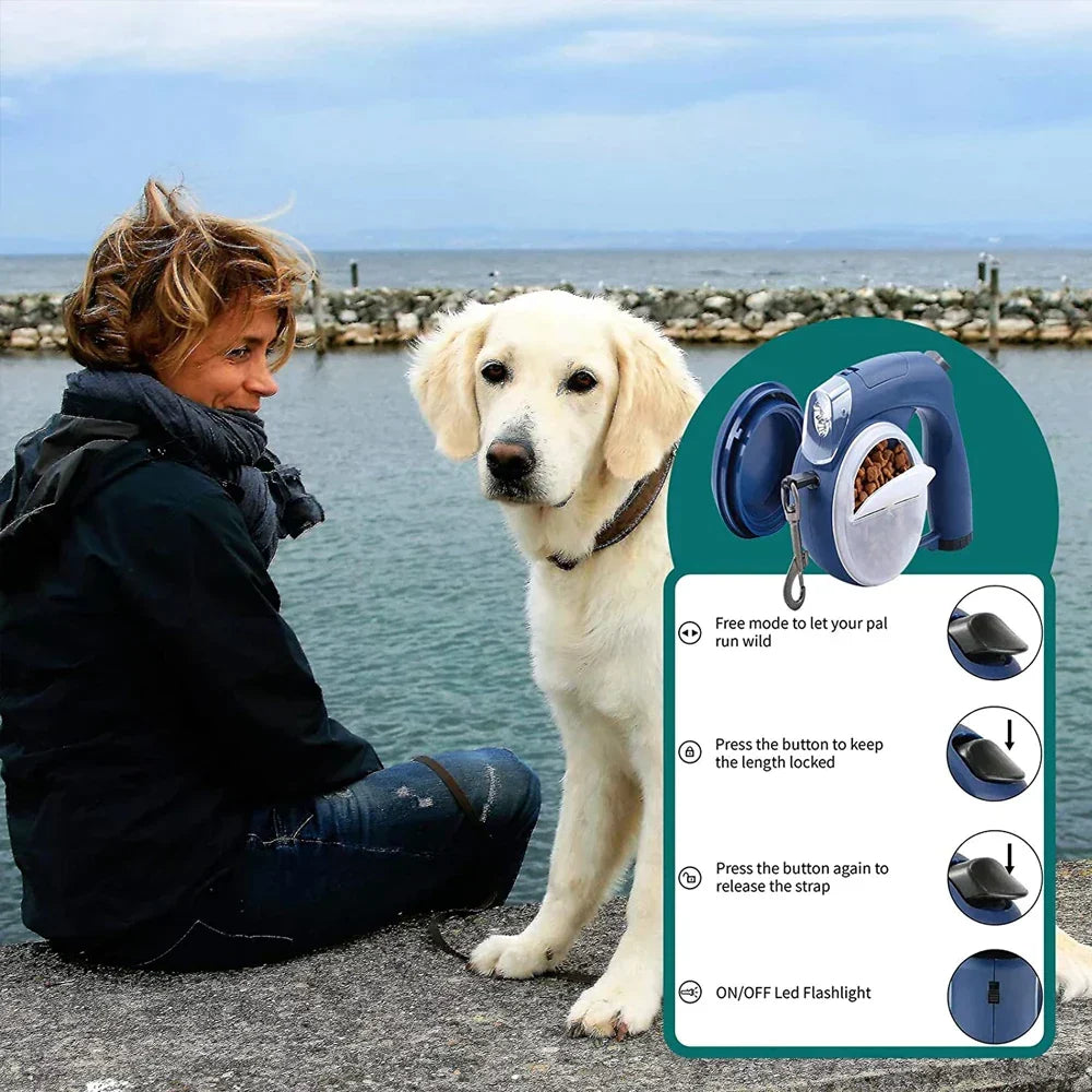 AdventurePaws Elite - Laisse Réglable Tout-Temps