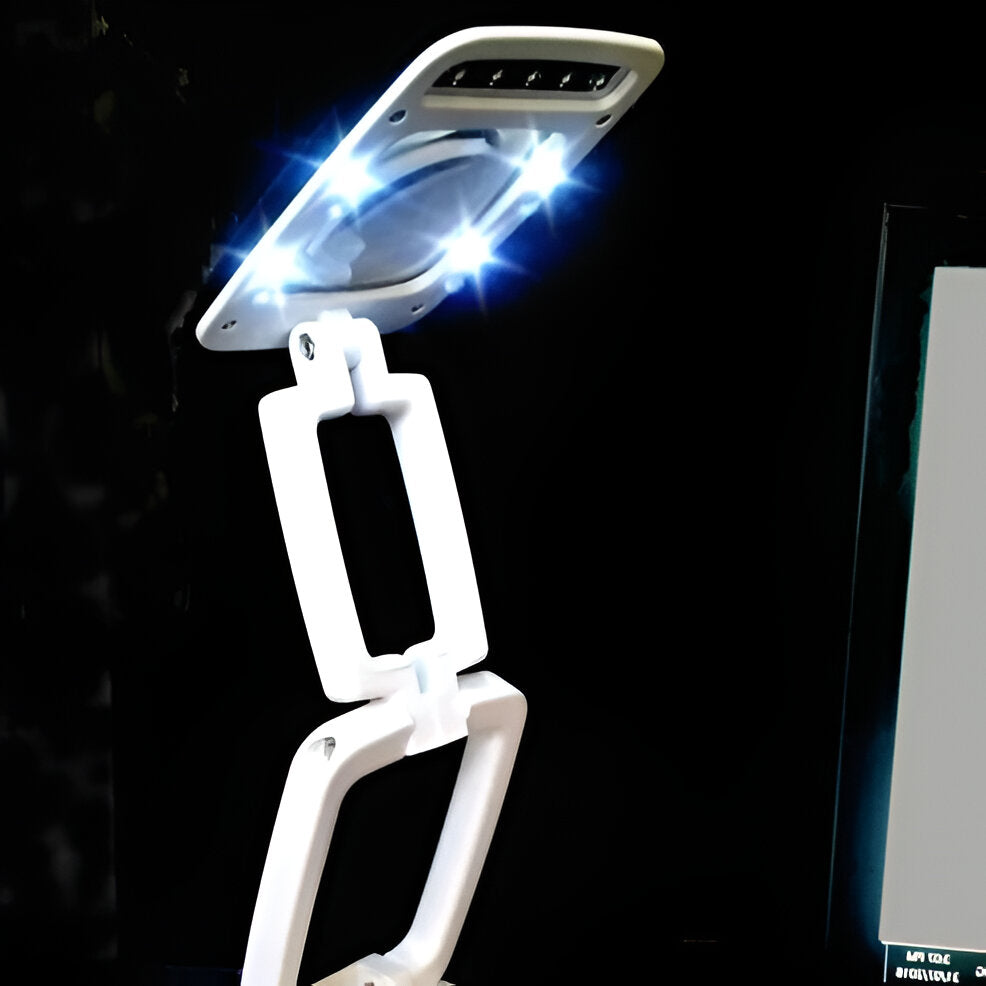 Lampe loupe pleine page sur pied LED