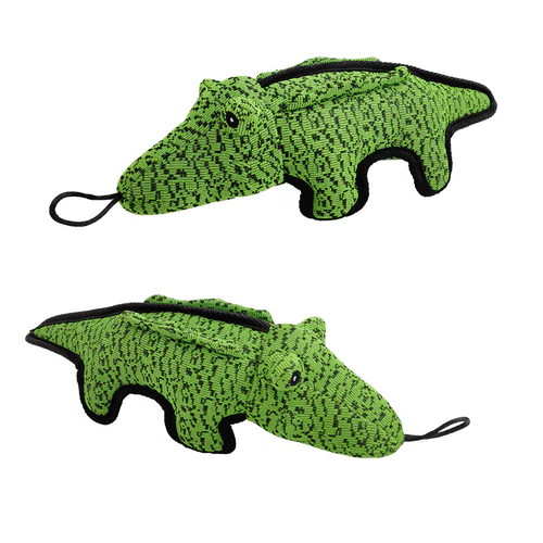 Jouet pour chien robuste avec couineur, ours ou crocodile