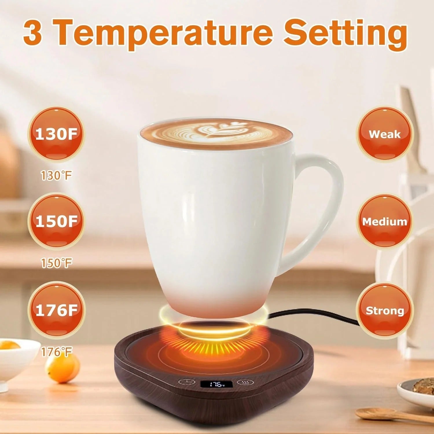 Coffee Mug Warmer Set with Mug Included