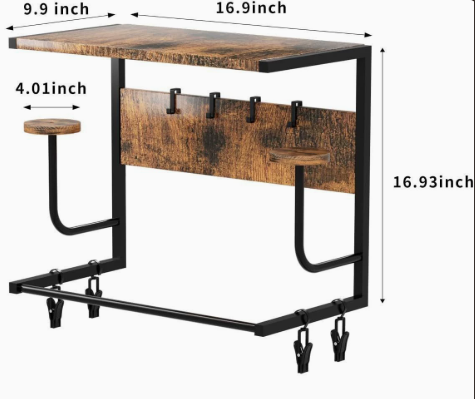 Porte-Manteau Industriel en Acacia Massif