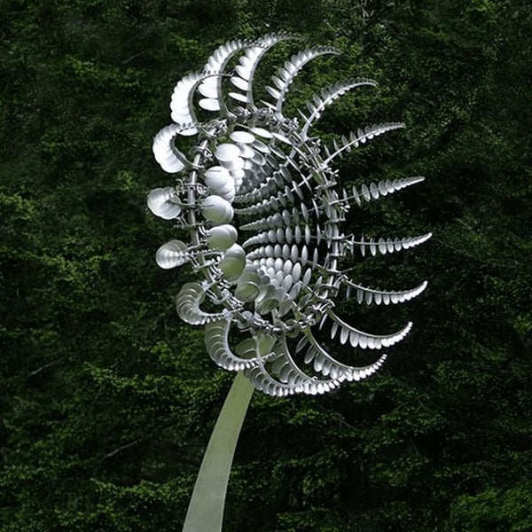 Double-Motion Metal Garden Windmill