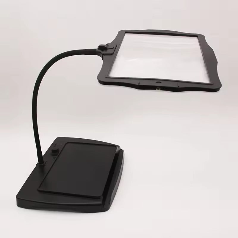 LED Magnifying Floor Lamp 3x, Gooseneck Arm