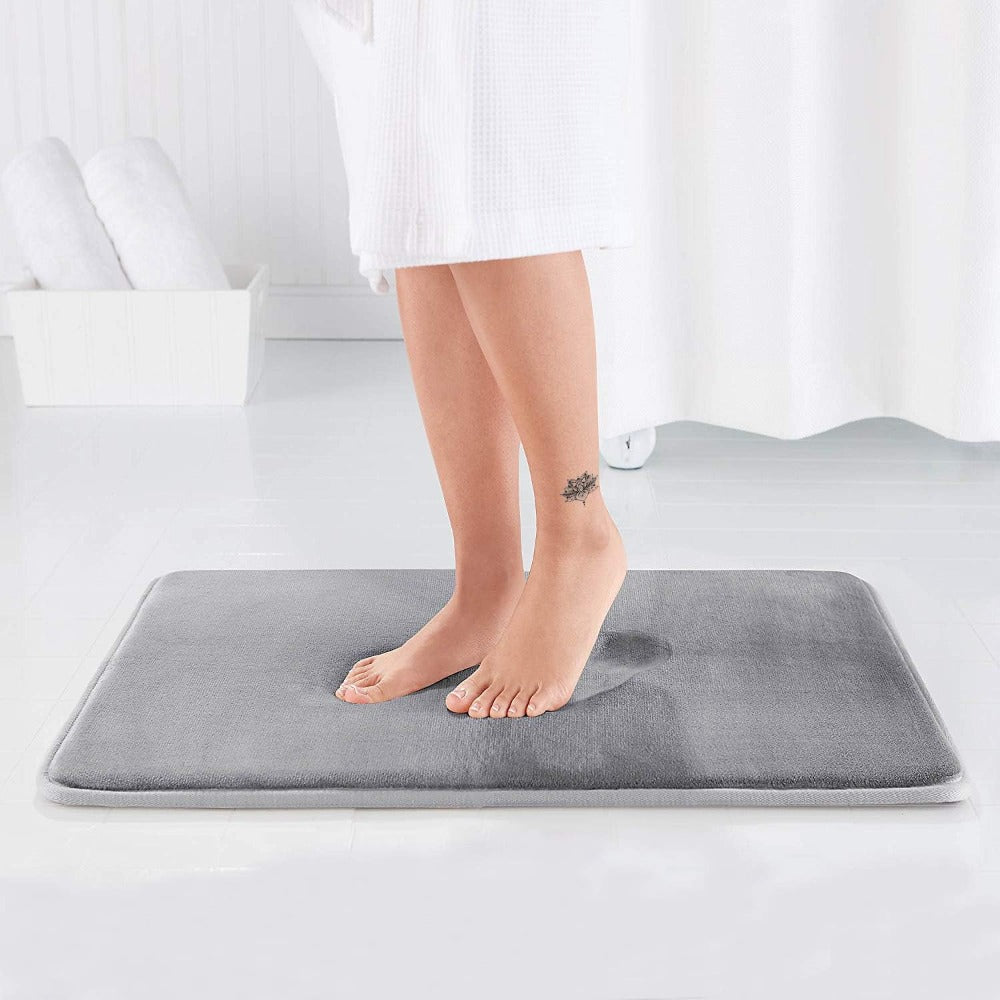 Tapis de bain en mousse à mémoire de forme, antidérapant