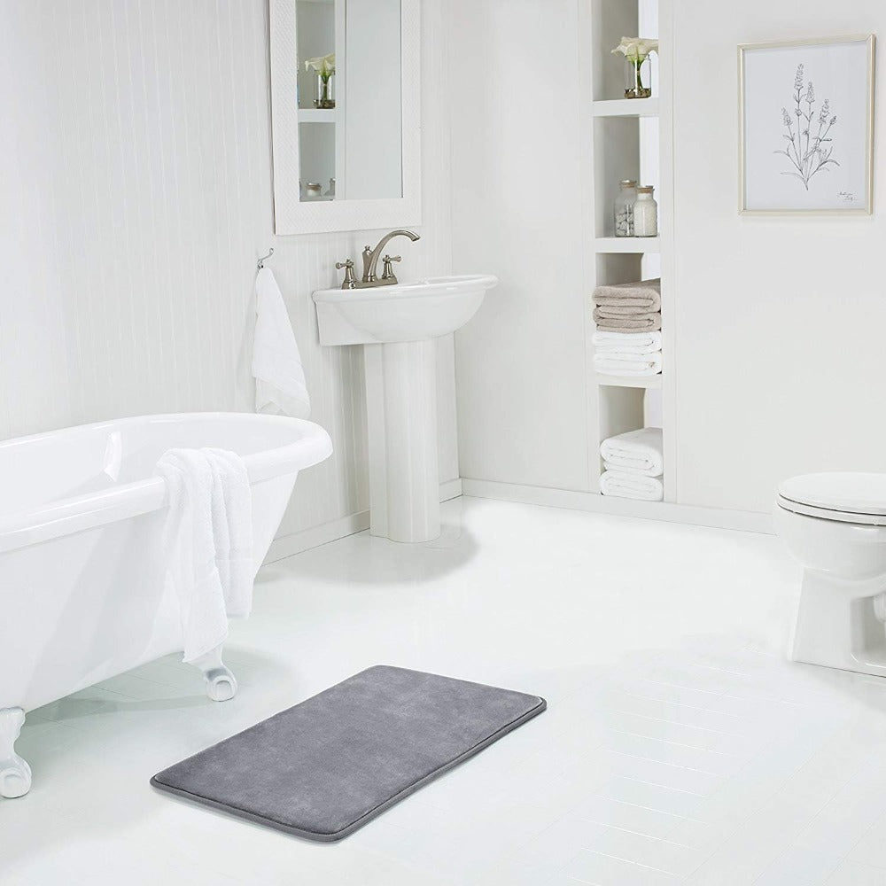 Tapis de bain en mousse à mémoire de forme, antidérapant