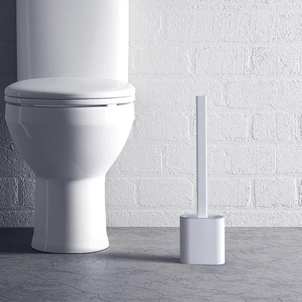 Brosse WC en Silicone avec Support Mural