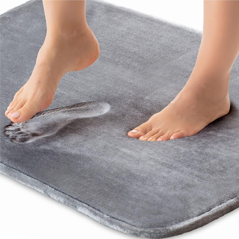 Tapis de bain en mousse à mémoire de forme, antidérapant
