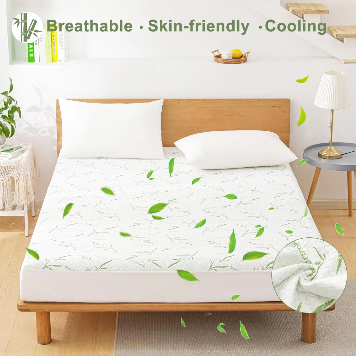 Waterproof Bamboo Rayon Mattress Protector