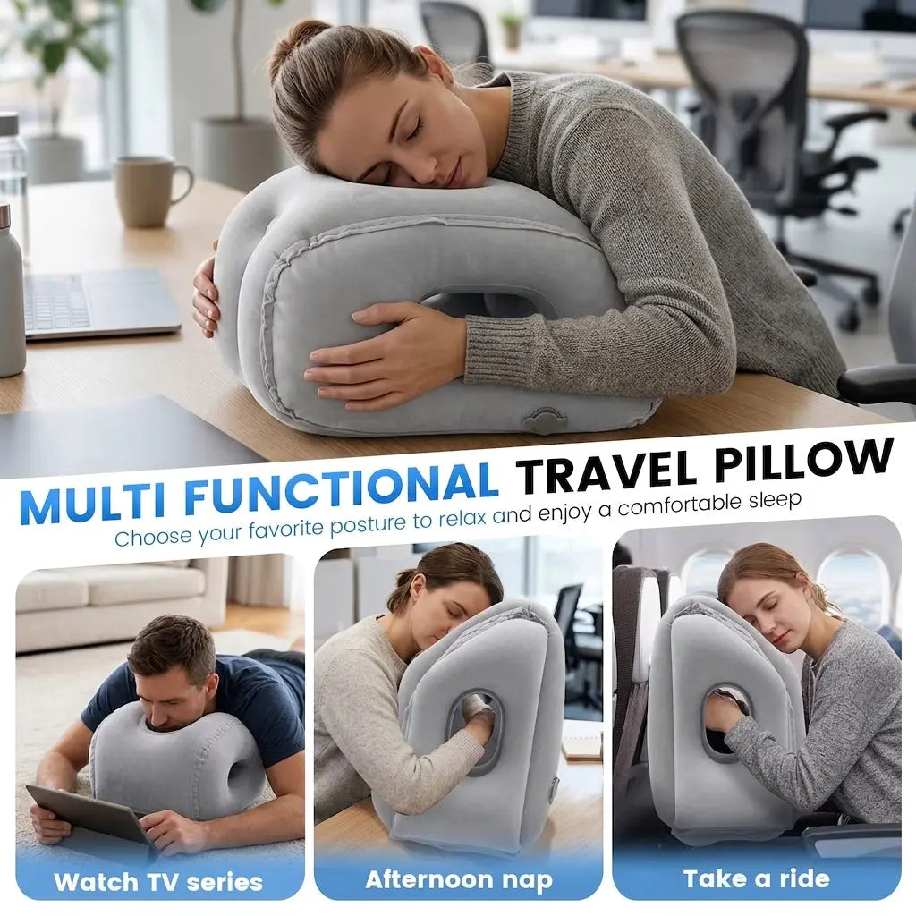 Adjustable Inflatable Travel Pillow