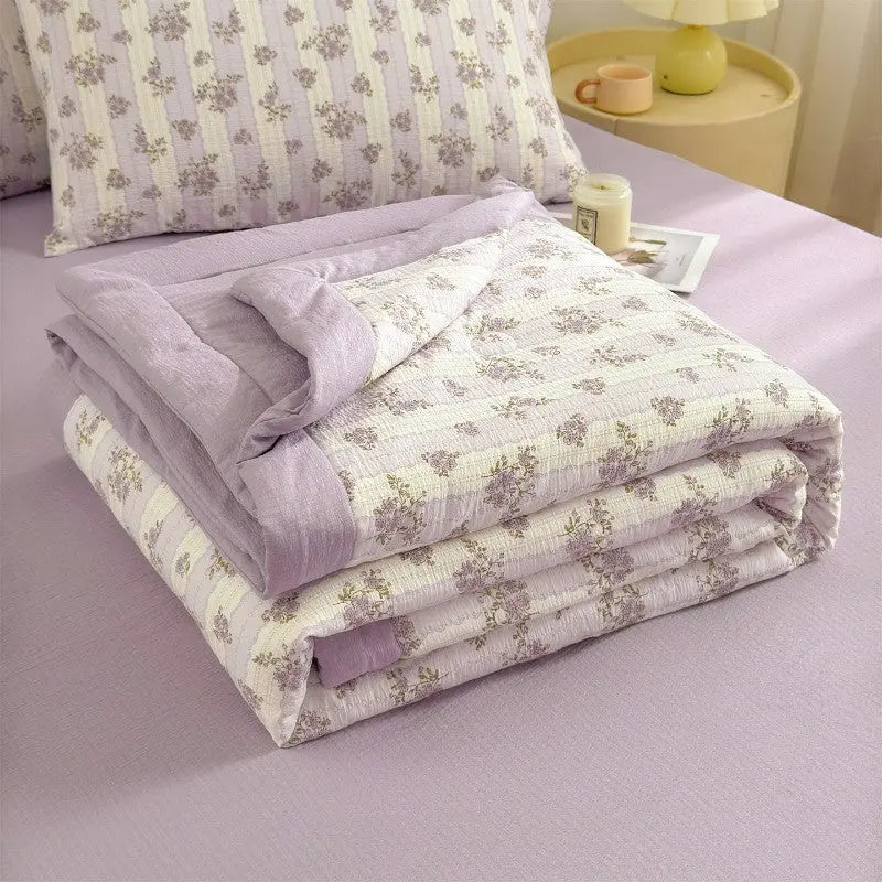 Floral Microfibre Bedding Set, 3 Pieces