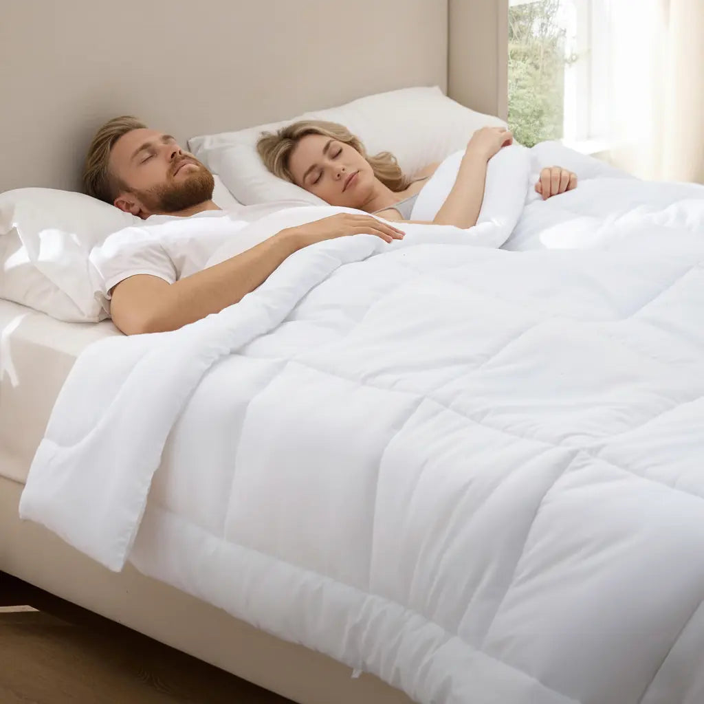 Couette synthétique surpiquée avec boucles d'angle