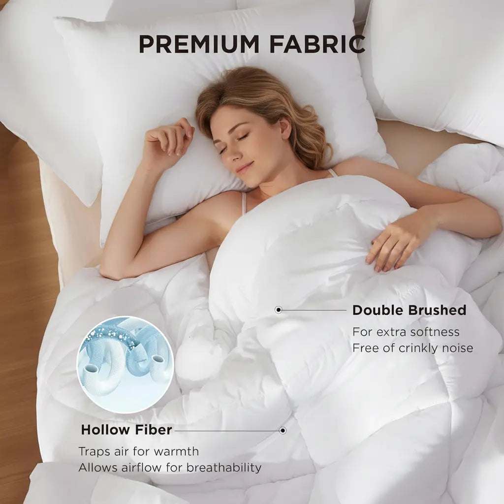 Couette synthétique surpiquée avec boucles d'angle