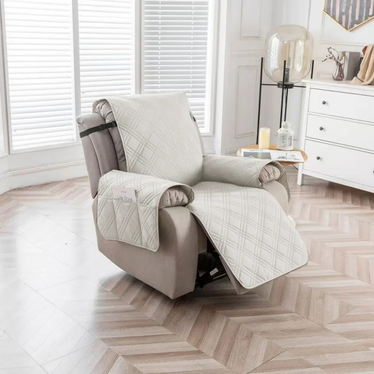 Housse de fauteuil inclinable - Beige